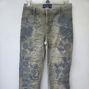 BrazilRoxx Embroidered Jeans with Studded Details 44.